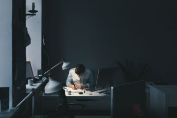 An employee going through his superannuation.